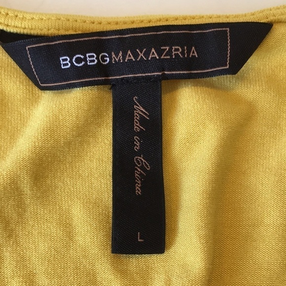 Bcbgmaxazria Yellow Long Sleeve Top. P/A869/6 - Picture 3 of 4